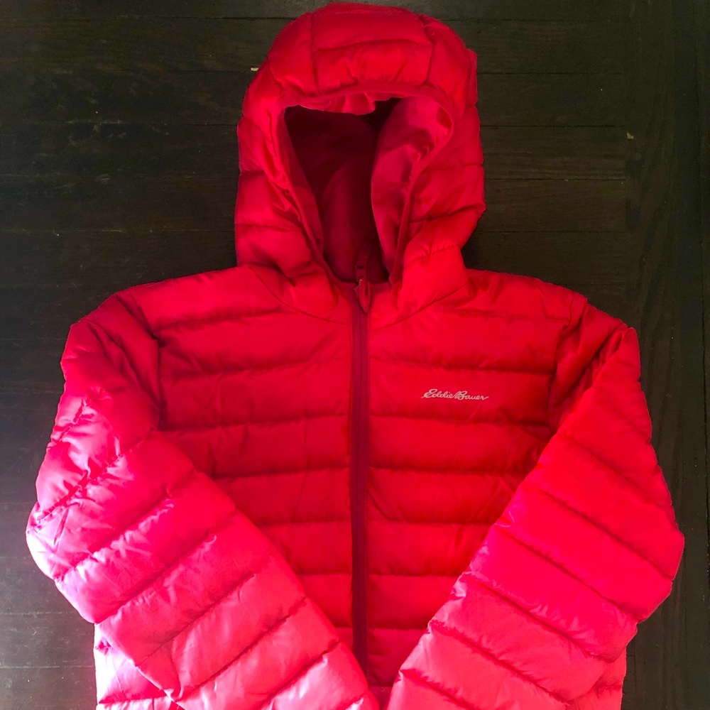 Womens Pink Name Brand Puffer Jacket